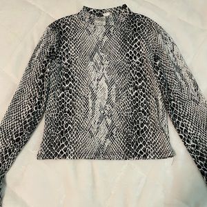 snake skin long sleeve